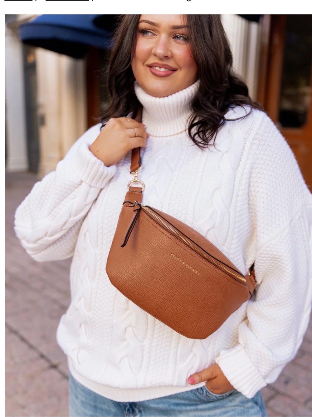Poppy & Peonies the SIDEKICK cognac